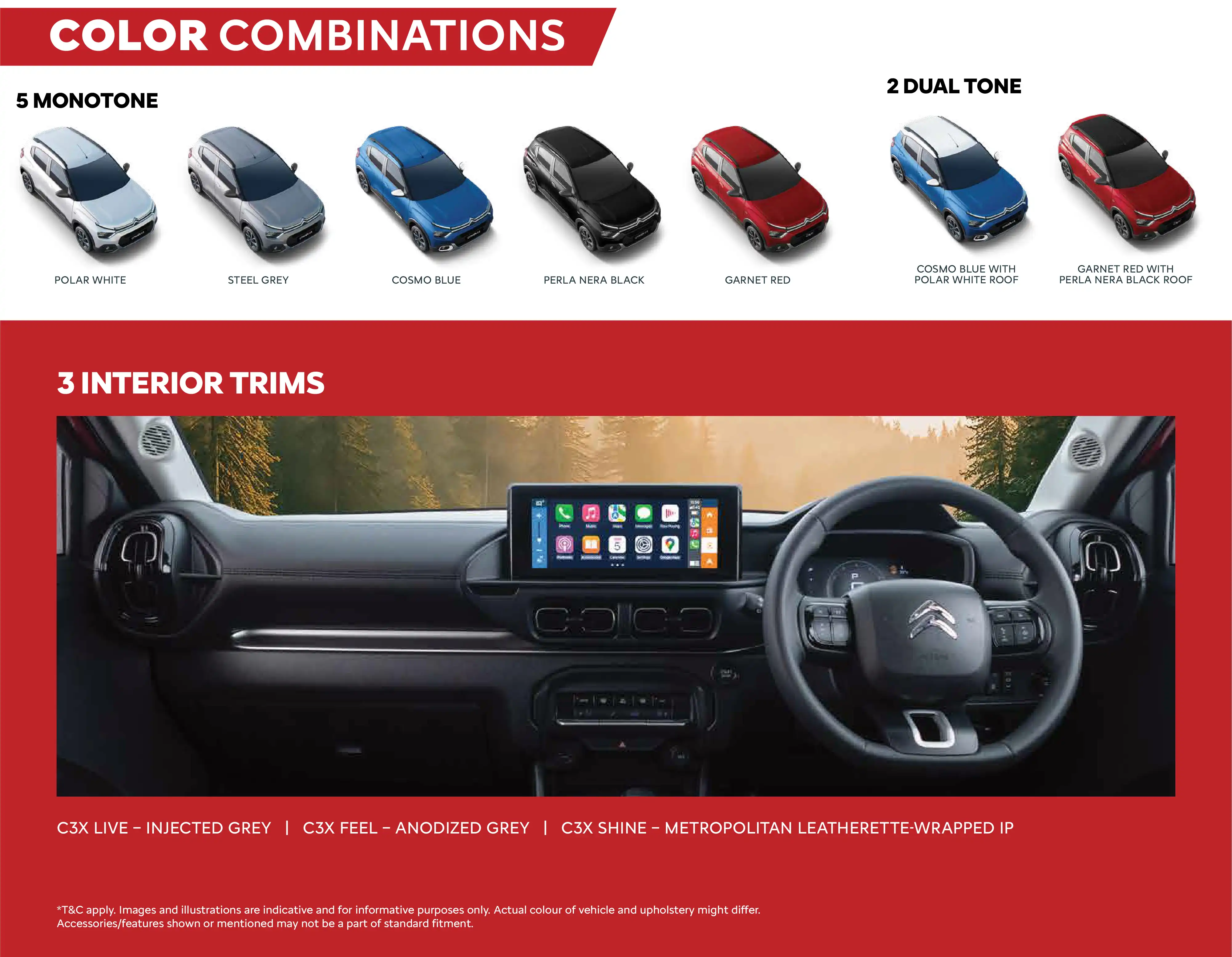 c3x shine interior style leatherate